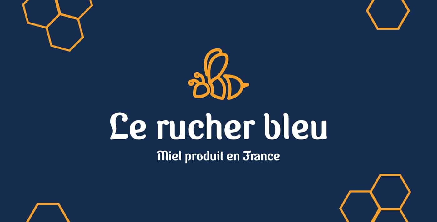 logo-pour-le-rucher-bleu-apiculteur-miel-produit-en-france
